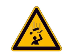 panneau d'avertissement p. int./ext. Avertissement Chute d'objets alu