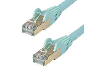 CAT6a Ethernetkabel 10 Meter Snagless Aqua - 1
