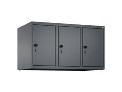 opzetkast,v. locker,3vak.,vak B 300mm,HxBxD 500x900x500mm,vleugeldeur