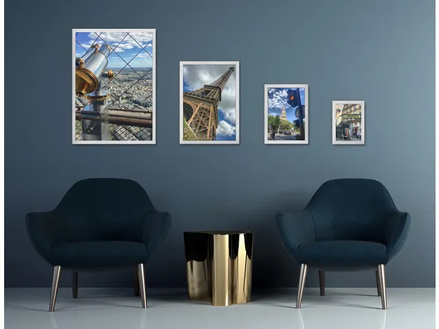 Kliklijst Europel A4 25mm mat wit