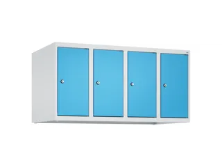 opzetkast,v. locker,4vak.,vak B 250mm,HxBxD 500x1000x500mm,vleugeldeur - 1