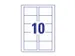 visitekaartjes Avery 85x54mm 220gr wit 25 vel 10 kaarten per vel