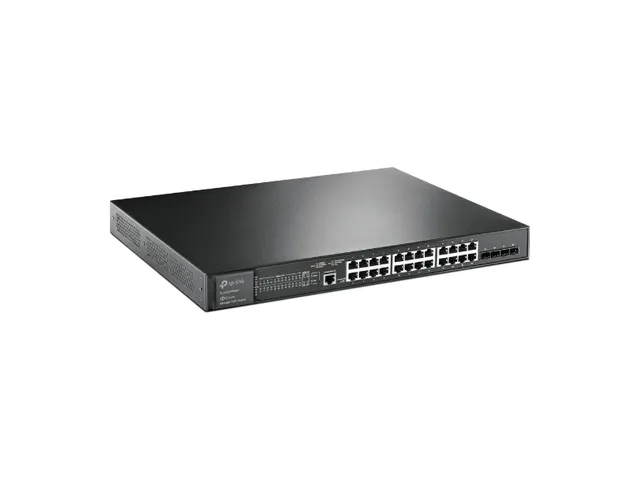 JetStream 24-poorts Gigabit en 4-poorts 10GE SFP+ Switch met 24 PoE+-p