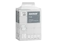 Handdoek Katrin Plus z-vouw 2-laags 203x240mm 15x160 vel wit 61624