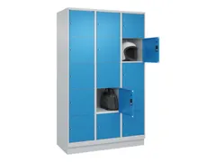 lockerkast,HxBxD 1950x1200x500mm,3x5vakken,vak B 400mm,cil.-slot