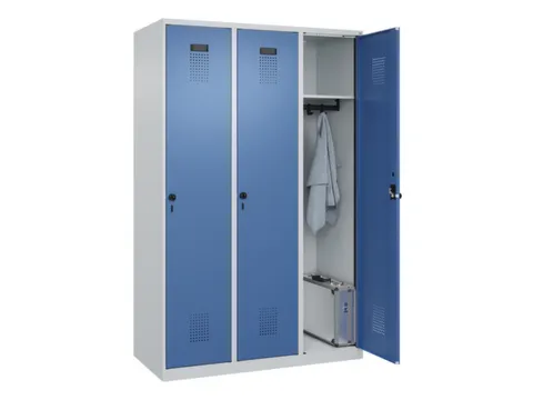 locker,HxBxD 1850x1200x500mm,3vak,vak B 400mm,draaigrendel