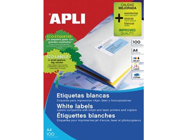 Apli Witte Etiketten 105x148 mm | ApliLabels.be