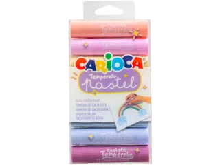 Verfstift Carioca Temperello set à 8 pastelkleuren - 1