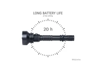 Zaklamp MAUL Helios LED 23cm accu lichtbereik 300m 10W - 10