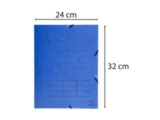 Elastomap bedrukt 3 kleppen glanskarton 355gm² A4 Assorti - 9