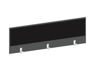 baliepaneel bureau aanbouw achter MS-donkergrijs BN8033-zwart 1400mm - 1