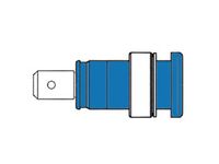 Geisoleerde Inbouwbus 4mm, Aanraakveilig / Blauw (seb 2620-f6,3)