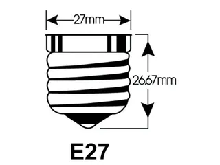 Ledlamp Integral E27 4.5W 2700K warm licht 470lumen dimbaar - 3