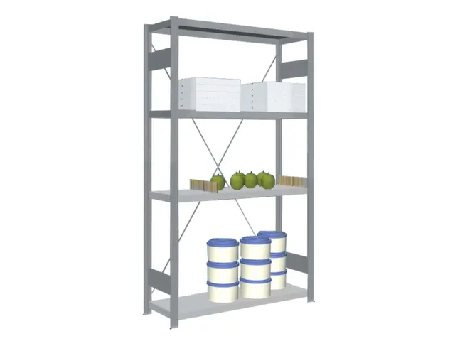 Rvs Inhaakstelling Basis 1750x1060x335mm 4legborden Vaklast 200kg