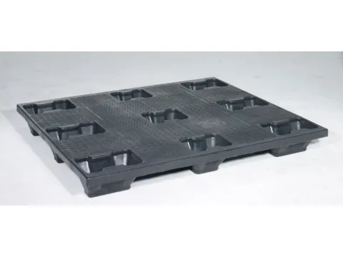 Kunststof Stapelpallet Pe 145x1000x1200mm Draagverm. 4000kg 9 Poten