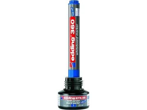 Whiteboardmarker edding 360 rond 1.5-3mm zwart blister