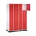 lockerkast,HxBxD 1950x1220x500mm,4x4vakken,cil.-slot,sokkel