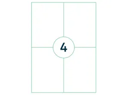 Etiket Qbasic A4 1.000 vel 105x148mm 4000 labels
