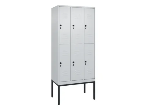 dubbeldekse locker,HxBxD 2120x900x500mm,3x2vak.,vak B 300mm