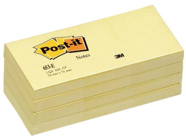 Notes Canary Yellow, Klein, 38 x 51 mm, Geel