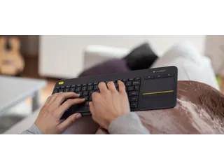 Wireless Touch Keyboard K400 Plus - Zwart, Belge (Azerty) - 8