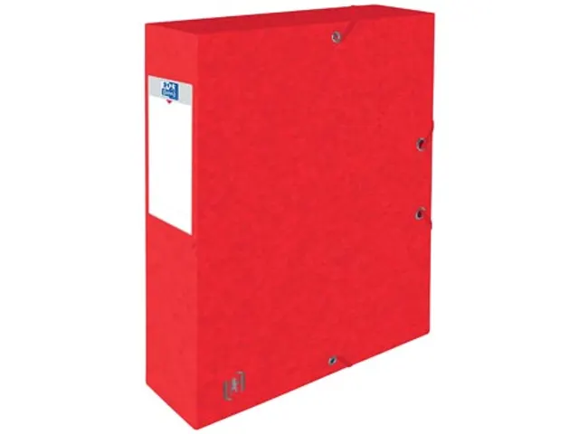 Elba Elastobox Oxford Top File+ A4 Rug 60mm Rood karton