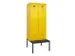 locker met bank,voor scheiding van kleding,HxBxD 2120x800x815mm,2vak