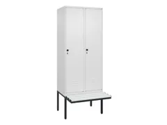 locker voor scheiding van kleding,HxBxD 2120x800x815mm,2vak