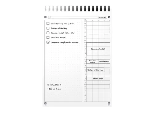Task Manager Oxford dagplanner A5 70 vel blauw