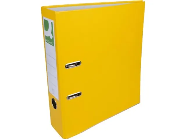 Q-connect ordner A4 PP en karton 8cm rug Geel