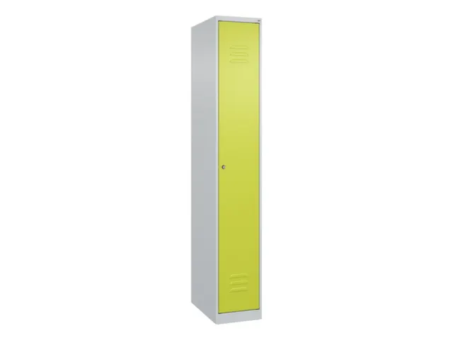 locker,HxBxD 1850x300x500mm,1vak,vak B 300mm,cil.-slot,staand op vloer