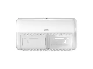 Tork 557000 T4 Toiletpapier Dispenser Elevation Twin Verticaal Wit - 4