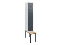 Dubbeldekse dekenkist,HxBxD 1950x300x815mm,1x2vak.,vak B 300mm