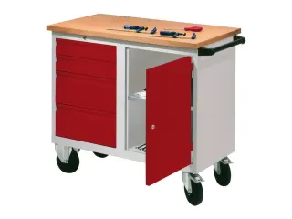 Werkplaatswagen 4 Laden 400kg Staalplaat Ral7035 Frontral 3000 - 2