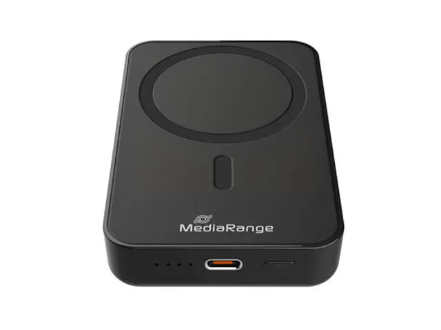 MediaRange Magnetic Wireless Power Bank 10,000mAh Zwart
