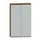 Kantoorkast 1920x1000x430mm Decor Romp Noten Decor Front Lichtgrijs