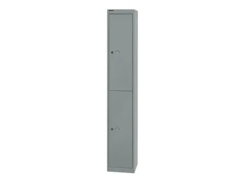 Dubbeldekse garderobekast,HxBxD 1802x305x305mm,1x2vak.,cil.-slot