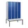 locker met bank,HxBxD 1950x1200x815mm,4vak,vak B 300mm,cil.-slot