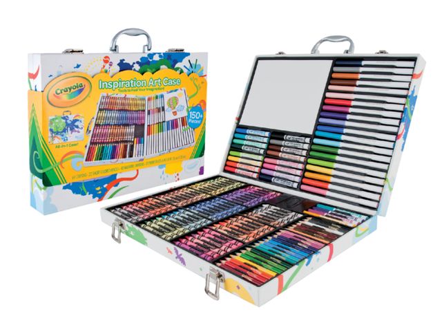 Mallette de coloriage Crayola - 100 pièces lavables pour enfants