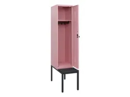 locker met bank,HxBxD 1950x400x815mm,1vak,vak B 400mm,draaigrendel