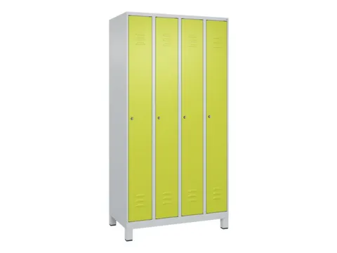locker,HxBxD 1950x1000x500mm,4vak,vak B 250mm,cil.-slot,voeten