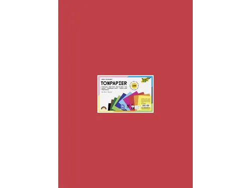 Tekenpapier Folia 50x70cm 130gram 100 vel assorti 10 kleuren