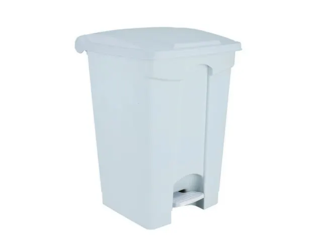 Contitop,afvalbak met pedaal 70L wit,PU:3