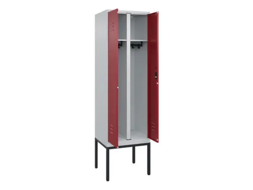 locker voor scheiding van kleding,HxBxD 2120x600x500mm,2vak