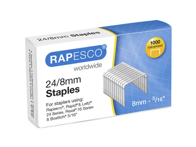 Agrafeuse Rapesco Porpoise chromée + accessoires