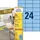 Gekleurd Etiket Avery Zweckform 70x37mm Blauw 2400 stuks