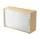 jaloeziedeurkast,HxBxD 748x1200x400mm,1xhouten vloer,2 OH,romp esdoorn