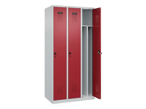 locker voor scheiding van kleding,HxBxD 1850x900x500mm,3vak