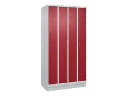 locker,HxBxD 1950x1000x500mm,4vak,vak B 250mm,cil.-slot,sokkel