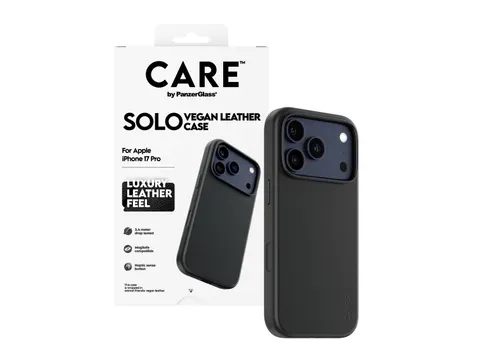 PanzerGlass CARE Solo Case Black iPhone 17 Pro Hoesje